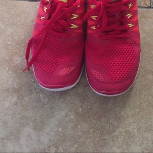 Nike Free 5 red shoes size 7